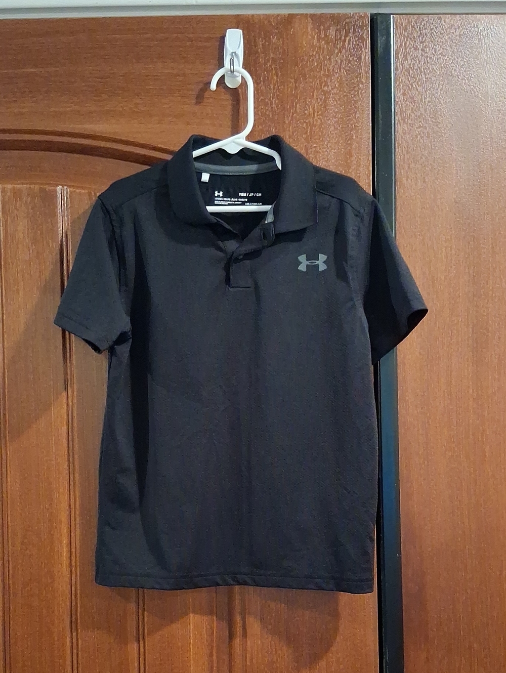 Under Armour Black Boys' Polo with Logo
